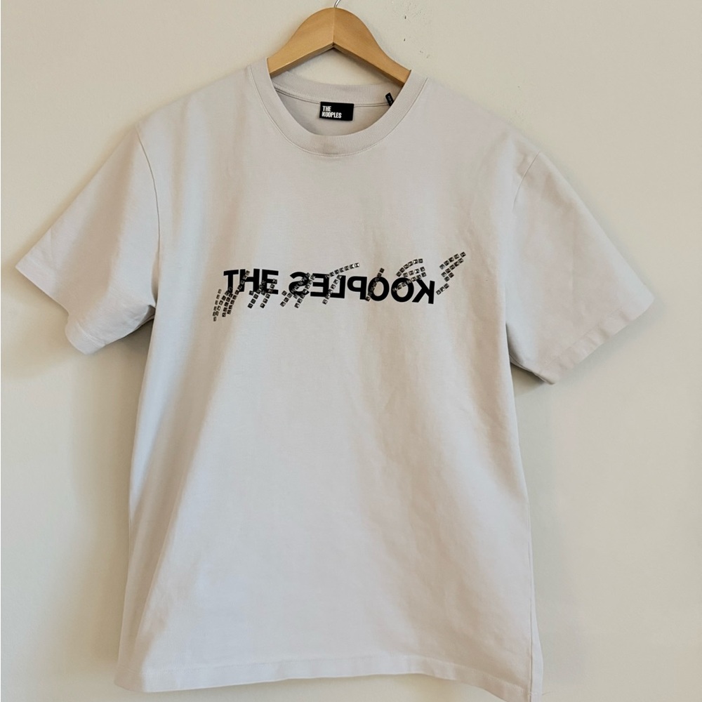 The Kooples Stone Gray Graphic Short Sleeve Tee